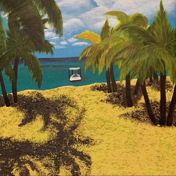 Textured Acrylic painting - Picture 3 of 4